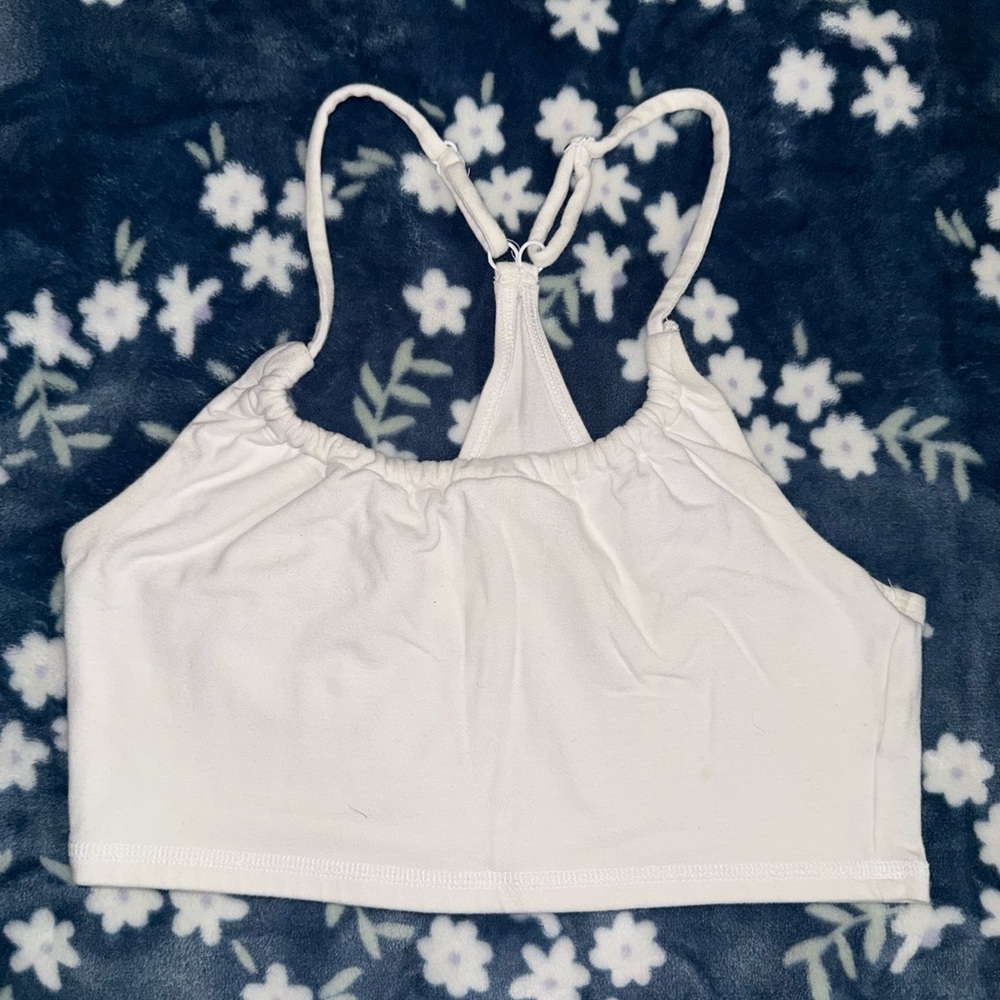 White Strappy Crop Top